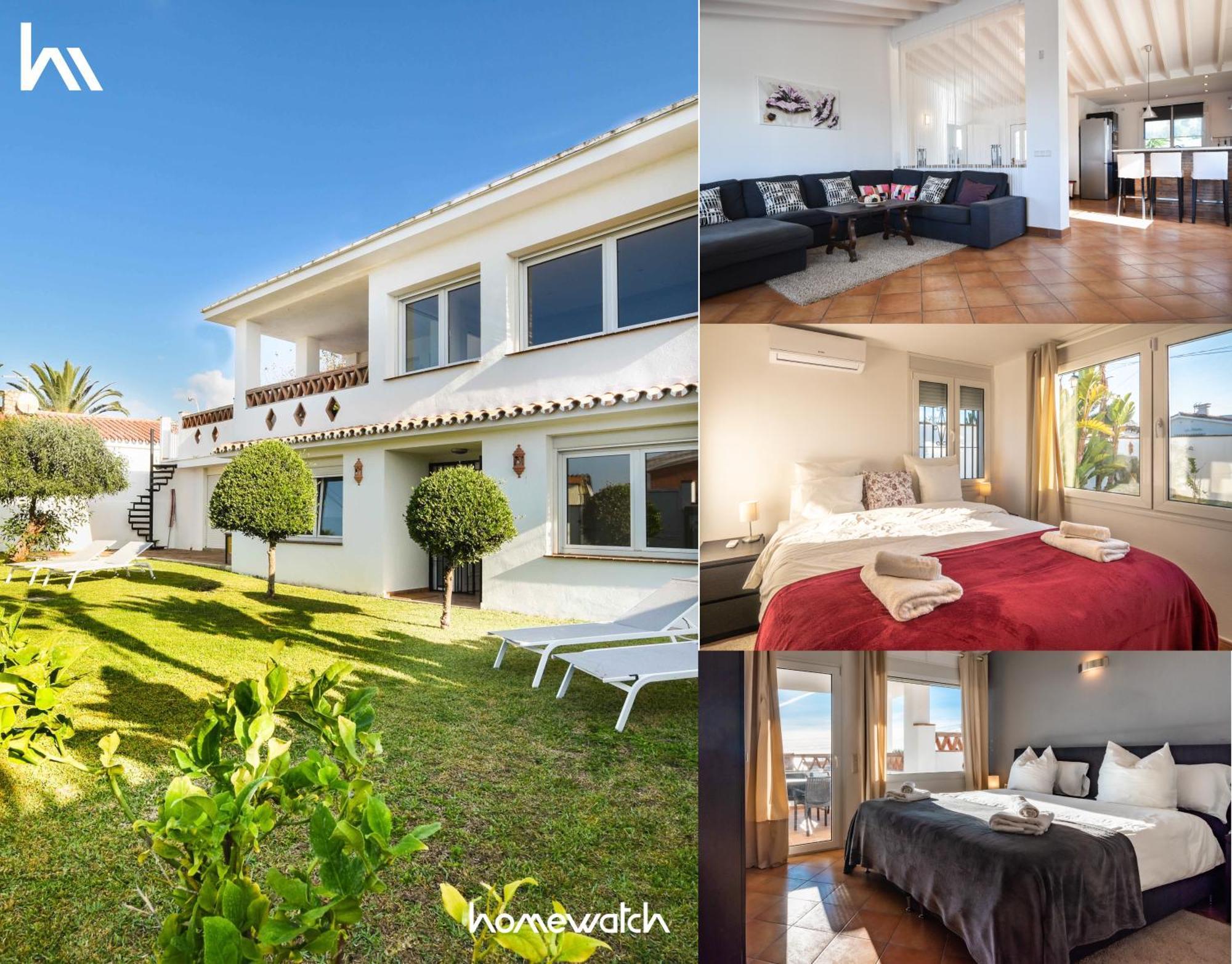 In The Second Line, Modern Beachfront Holiday Home In Costabella, מארבלה מראה חיצוני תמונה